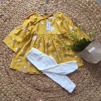 Áo váy thu dài tay tơ hoa size 2-6